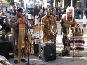 Yep, performing in downtown Guildford. I think i once saw these guys in San Antonio performing at the Riverwalk Mall. 